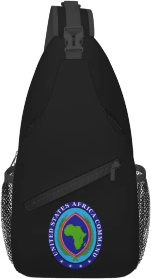 Seal of the United States Africa Command Crossbody Bags For Women Men Chest Backpack Gym Shoulder Bag Travel Outdoor Sports Casual Crossbody Bags