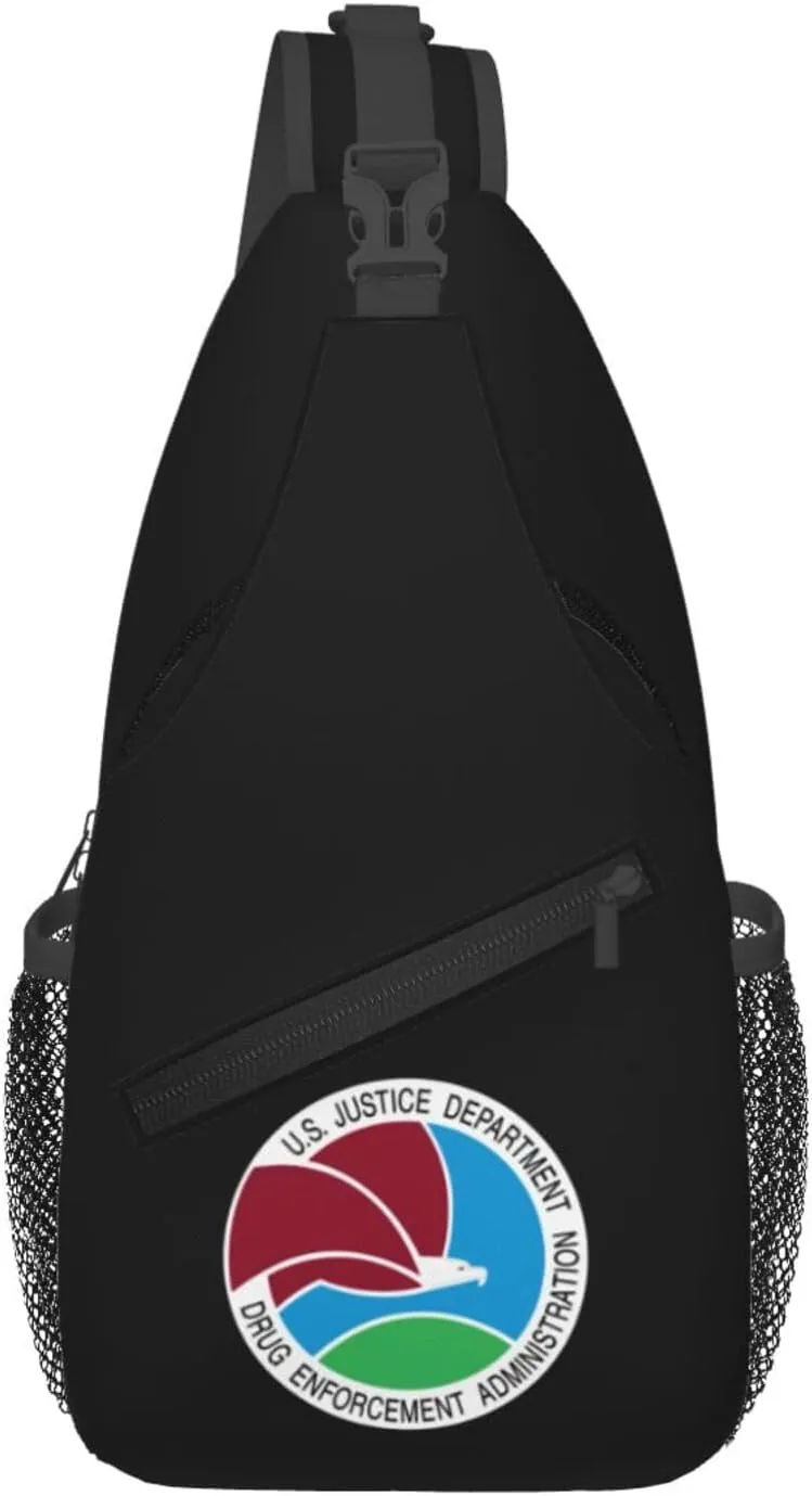 Seal of the United States Drug Enforcement Administration Crossbody Bags For Women Men Chest Backpack Gym Shoulder Bag Travel Outdoor Sports Casual Crossbody Bags