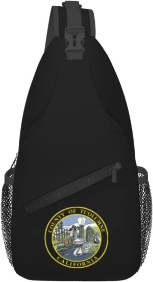 Seal Of Tuolumne County, California Crossbody Bags For Women Men Chest Backpack Gym Shoulder Bag Travel Outdoor Sports Casual Crossbody Bags