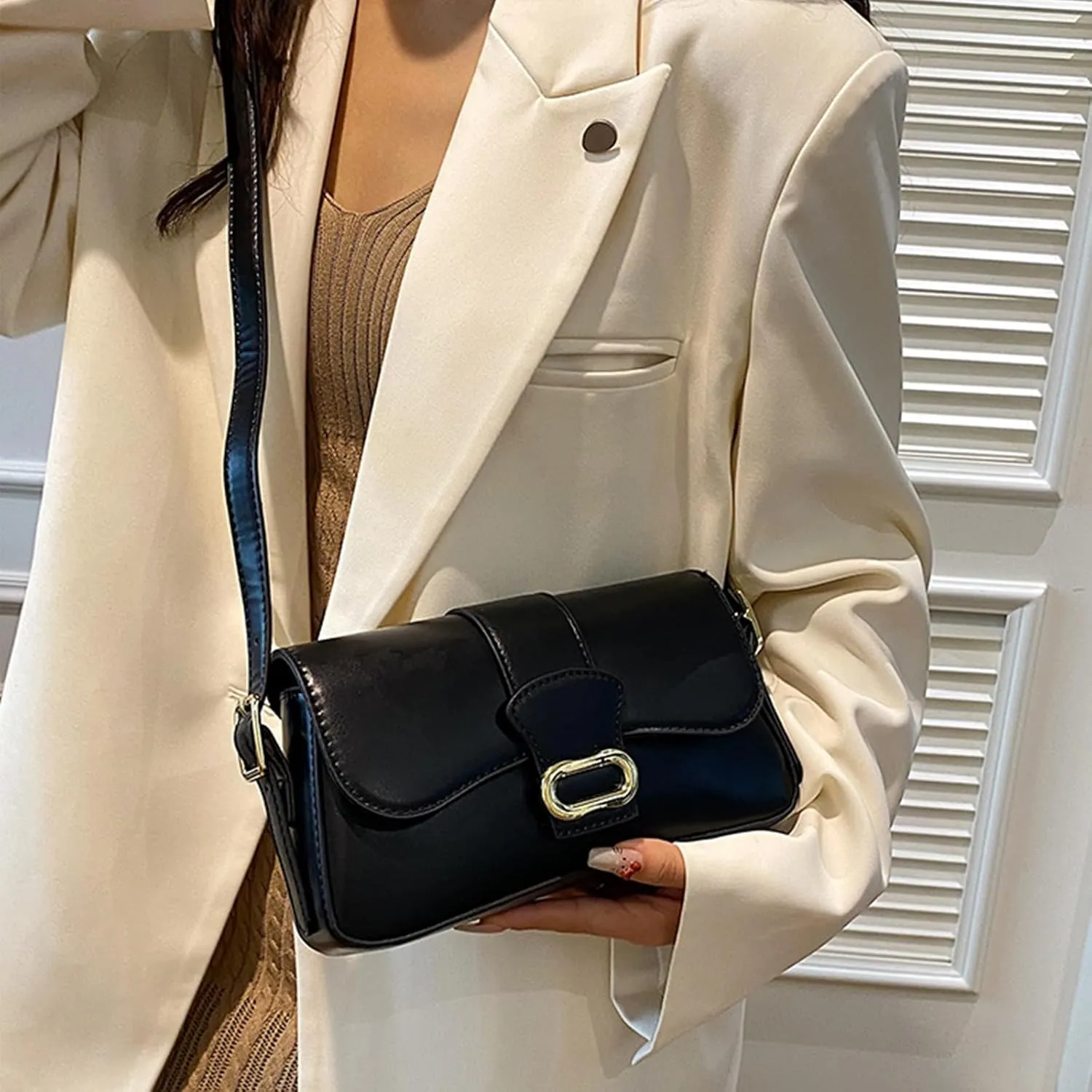 Shoulder Bag Classic Clutch Purse Soft PU Leather Handbag for Women Trendy Purses Shoulder Purse Designer Bags