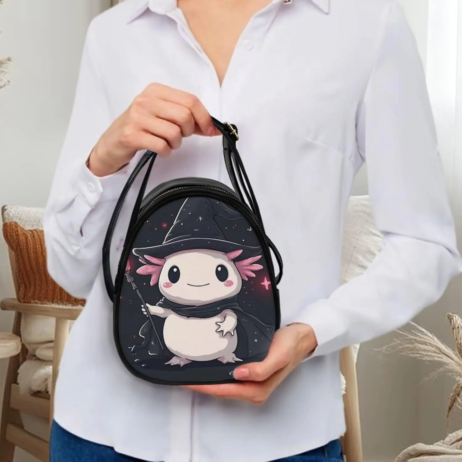 Shoulder Tote Bag for Women Work Double Layer Crossbody Sling Bags for Women Small with Zipper Closure