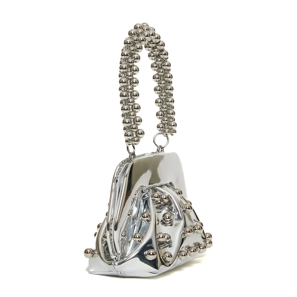 Silver Studded Clutch