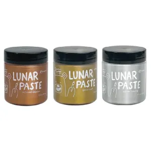 Simon Hurley Create. Metallic Lunar Paste Bundle -Gold Rush, Silver Lining and Refined Copper 2023 Release 2 oz Jars