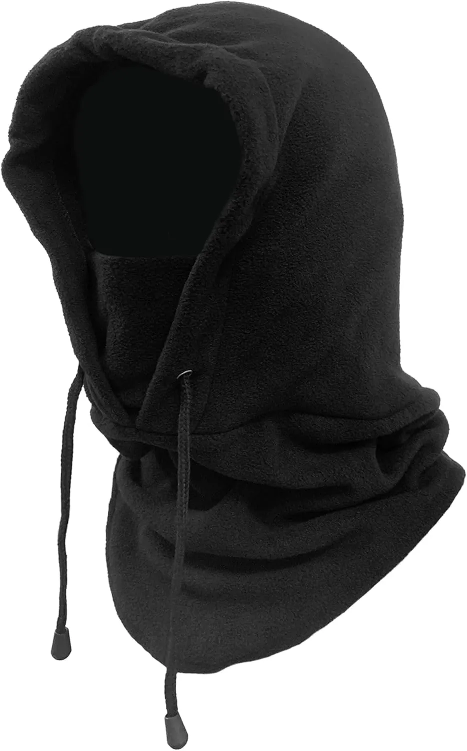 Ski Mask Fleece Thermal Balaclava Mens Women Cold Weather Absorbent Soft Headband with Drawstring Outdoor Working