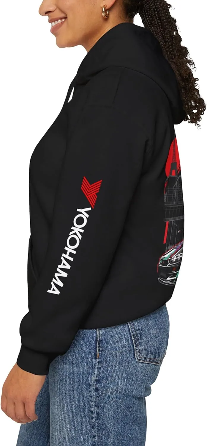 Skyline R34 HKS GTR Premium Hoodie - Skyline Pullover, Racing Apparel, Streetwear, Gift for Him, Automotive Clothing