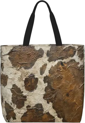 Small Rainbow Print Tote Bags Reusable Grocery Bag Shoulde Bag Handbag For Office Shopping Travel Women Casual Work