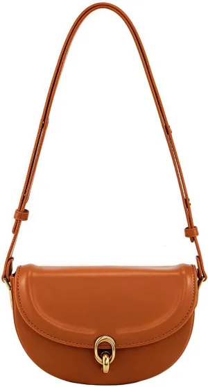 Small Saddle Bag for Women, Vintage Leather Crossbody Handbags, Mini Flap Satchel Purse