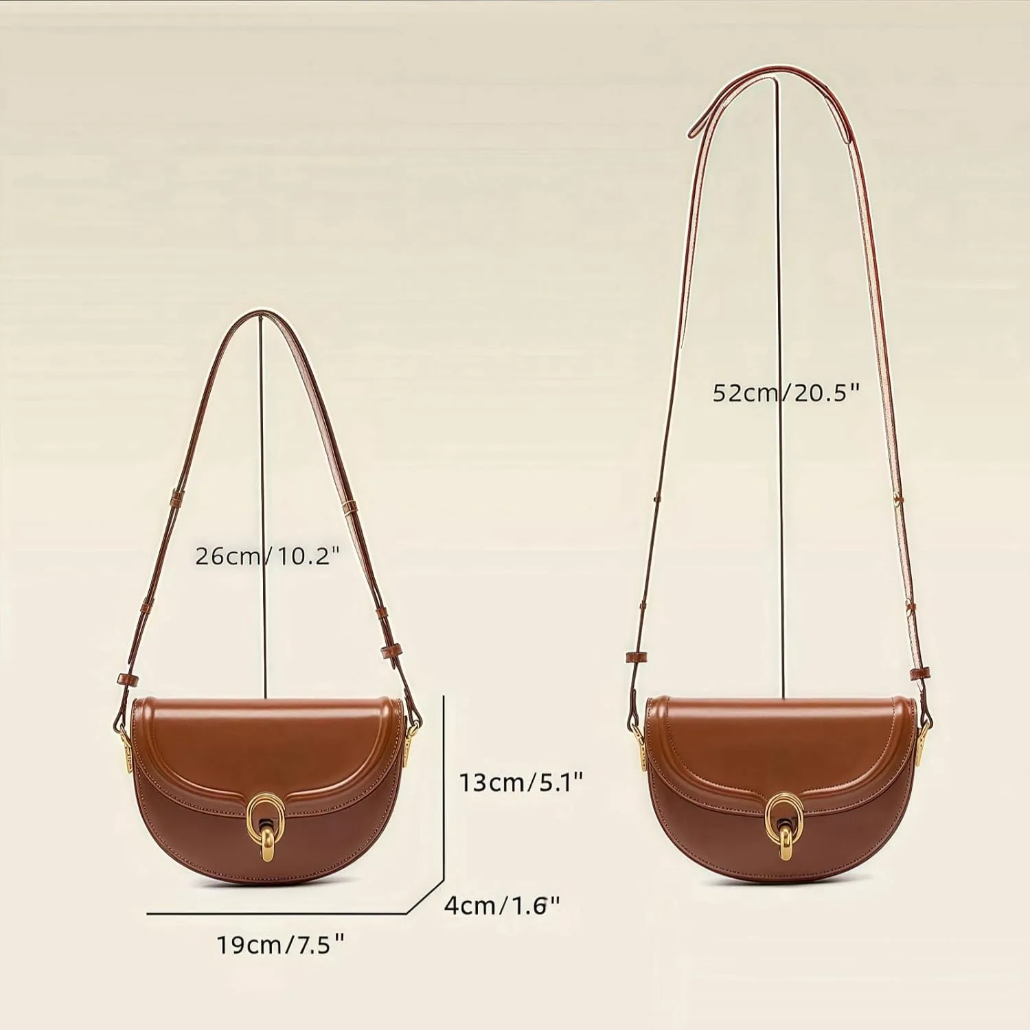 Small Saddle Bag for Women, Vintage Leather Crossbody Handbags, Mini Flap Satchel Purse