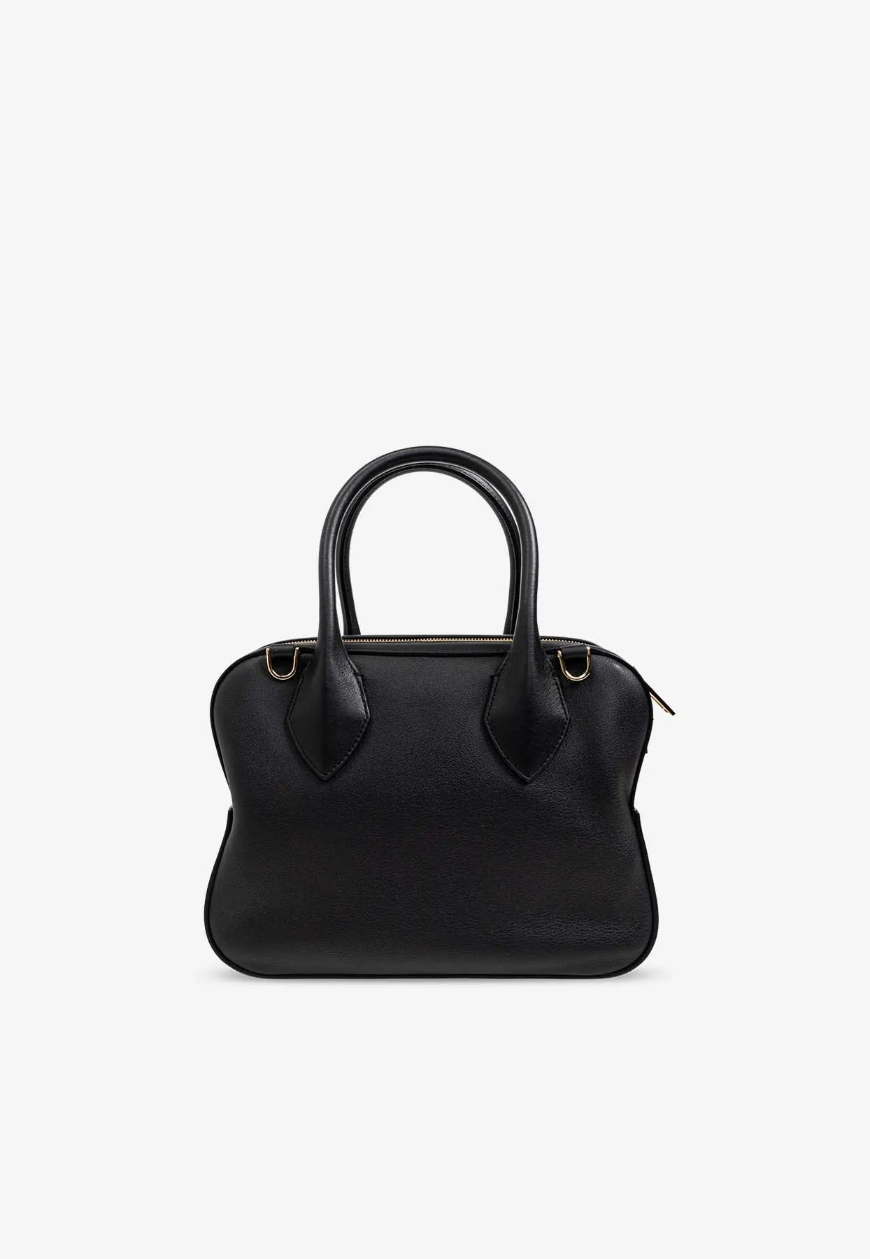 Small Star Calf Leather Top Handle Bag