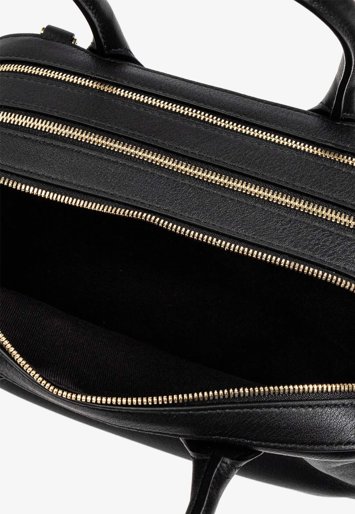 Small Star Calf Leather Top Handle Bag