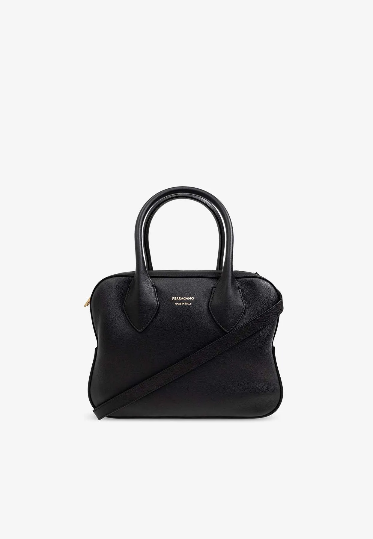 Small Star Calf Leather Top Handle Bag
