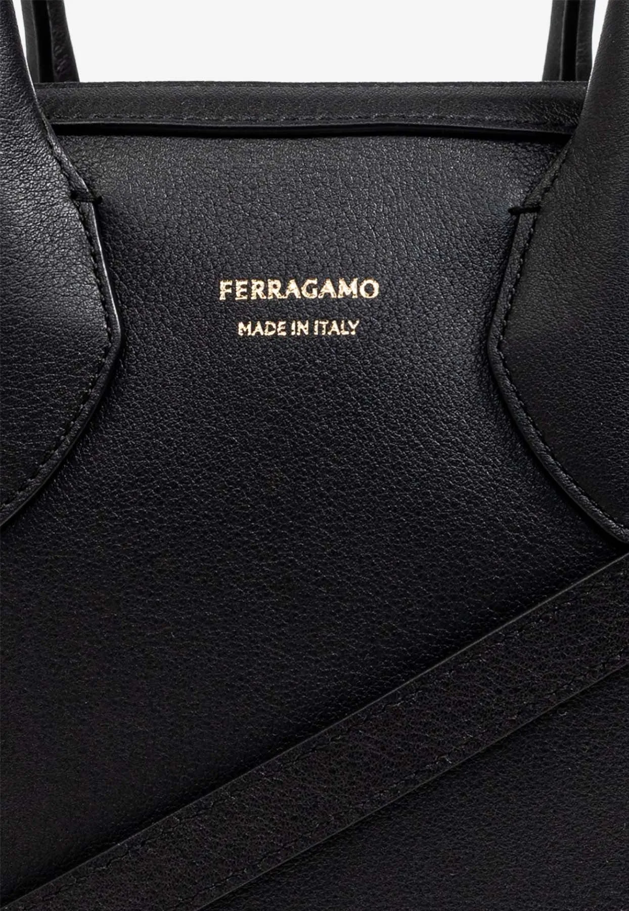 Small Star Calf Leather Top Handle Bag