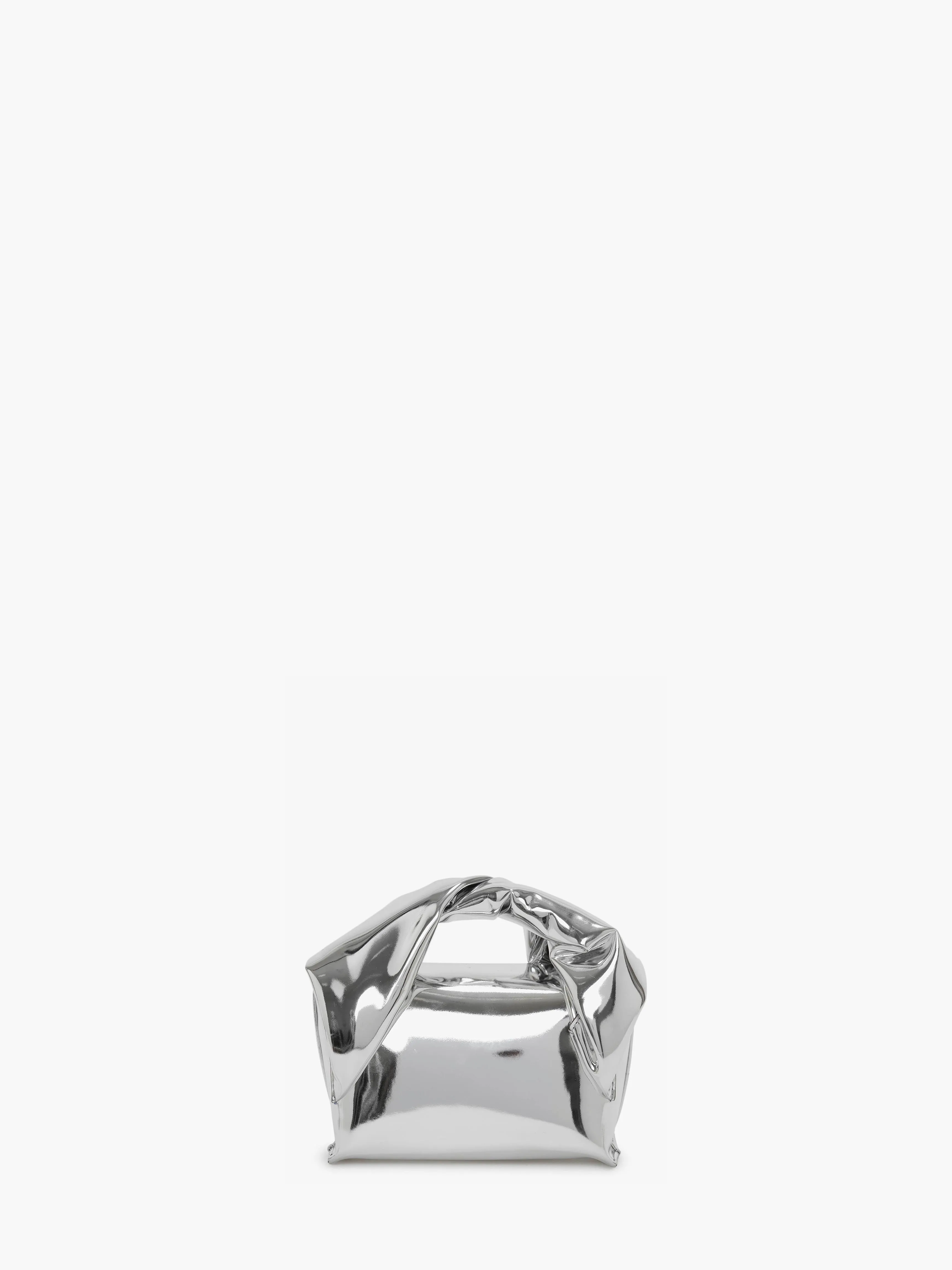 SMALL TWISTER - METALLIC TOP HANDLE BAG