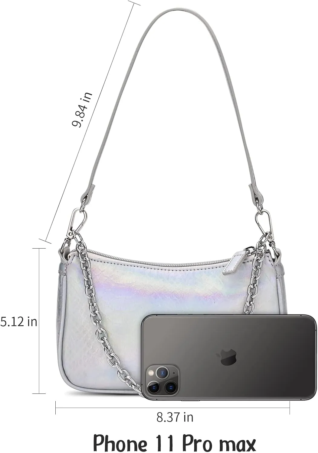 Snakeskin Shoulder Bag for Women, Small 90s Retro Clutch Purse, Mini Trendy Y2K Handbag
