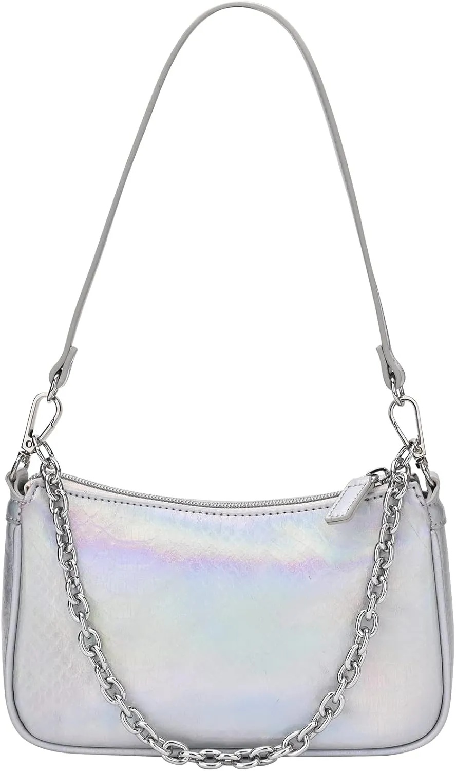 Snakeskin Shoulder Bag for Women, Small 90s Retro Clutch Purse, Mini Trendy Y2K Handbag