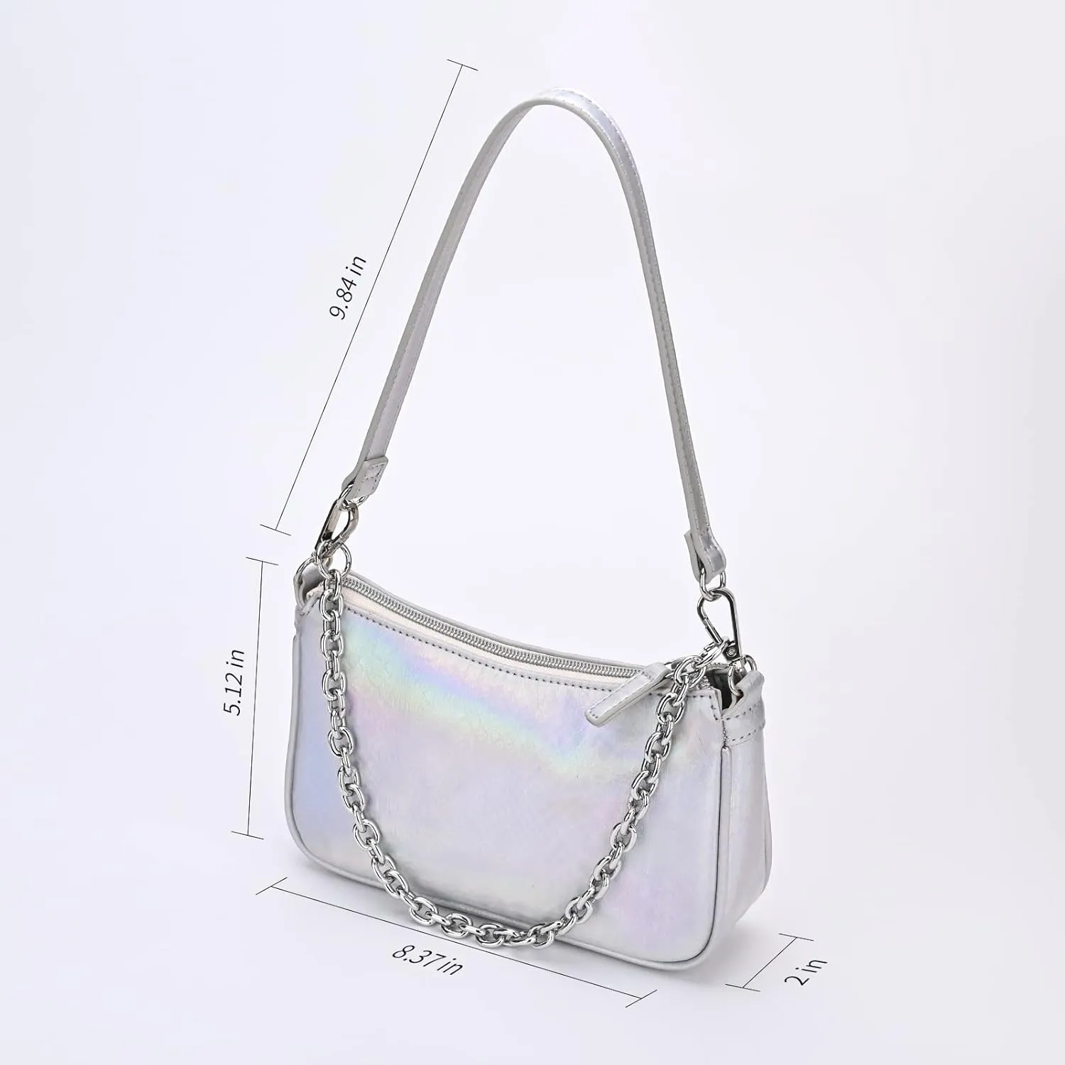 Snakeskin Shoulder Bag for Women, Small 90s Retro Clutch Purse, Mini Trendy Y2K Handbag