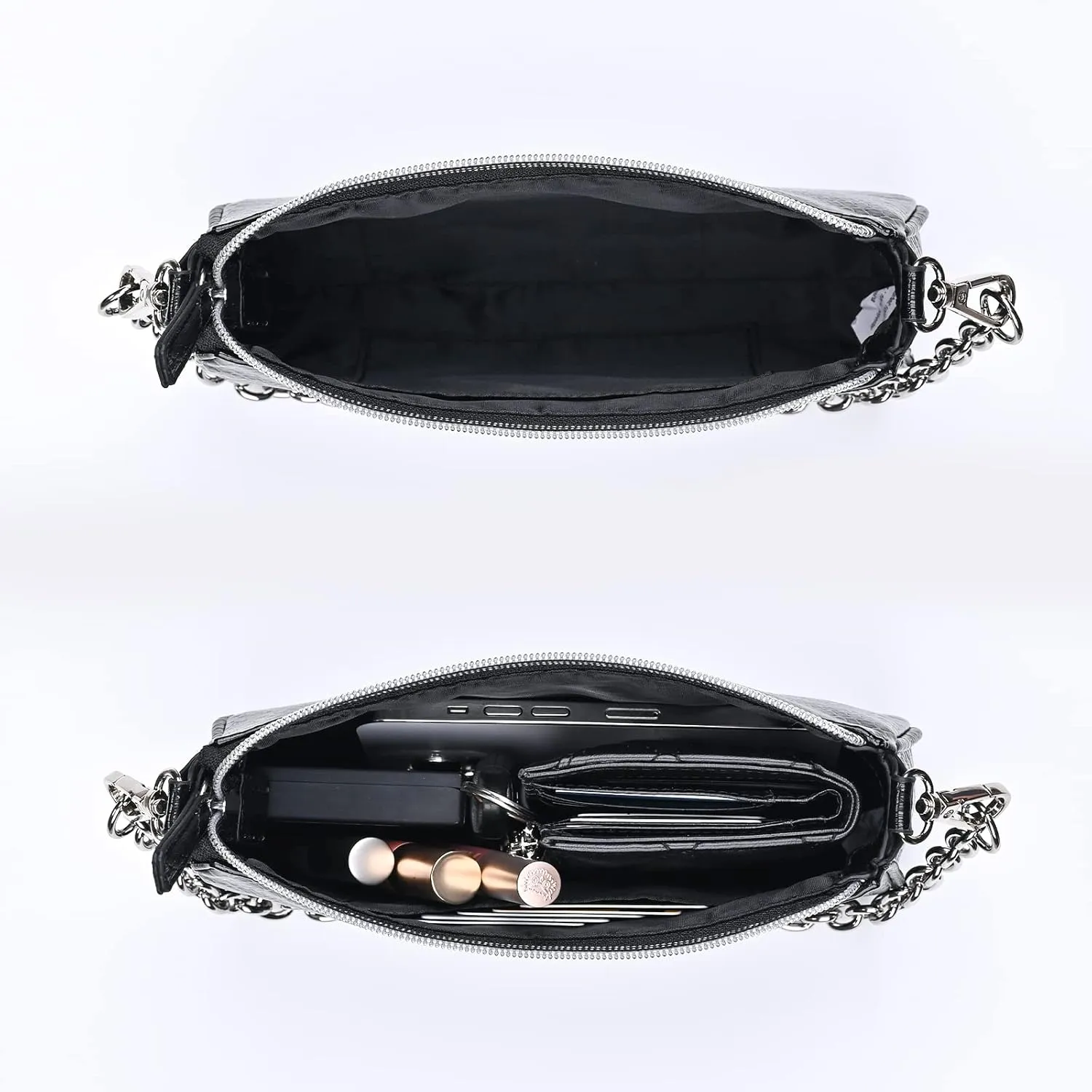 Snakeskin Shoulder Bag for Women, Small 90s Retro Clutch Purse, Mini Trendy Y2K Handbag