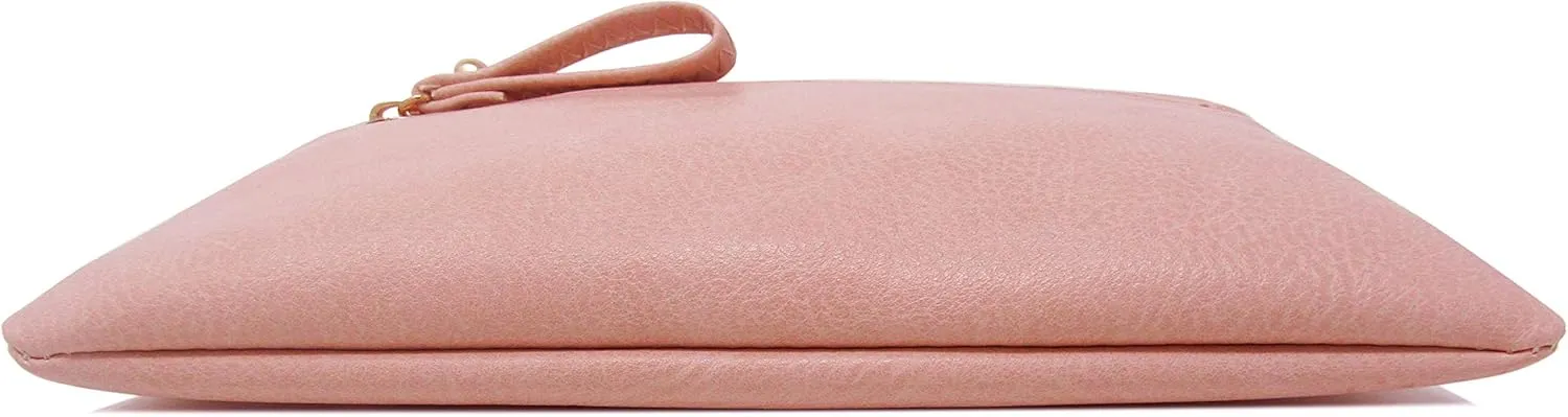 Solene Women's Detachable Wristlet Crossbody Bag With Multi Zipper Pockets