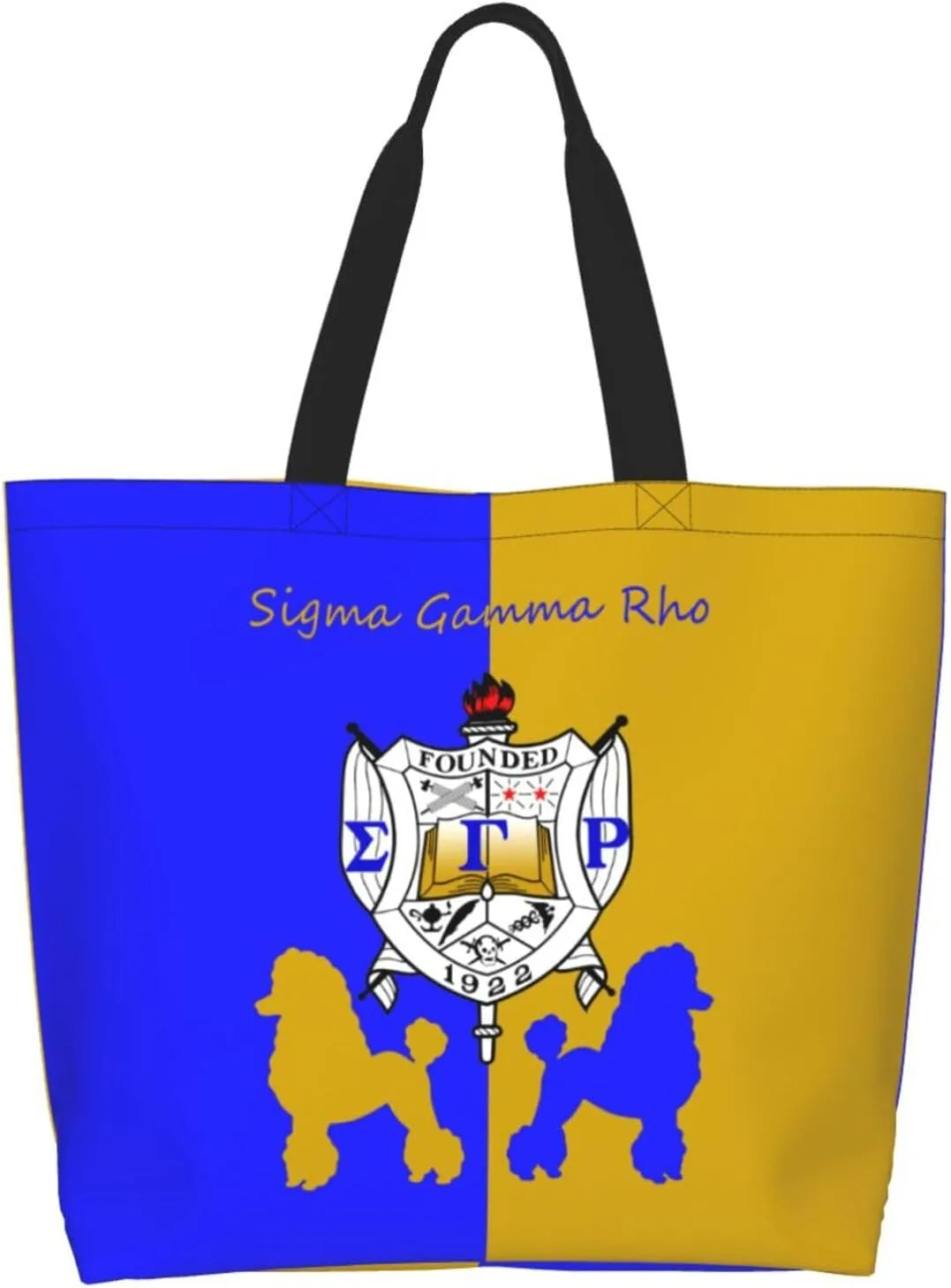 Sorority Tote Bag Sorority Gifts for Women 1922 Reusable Fashion Beach Bag Large Shoulder Shopping Bag