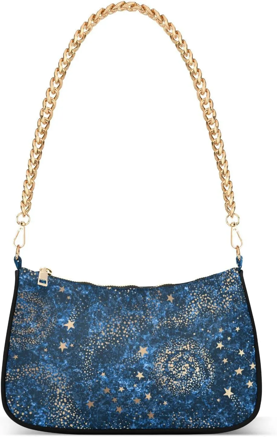 Space Galaxy Blue Nebula Shoulder Bags for Women Small Handbags Mini Clutch Purse