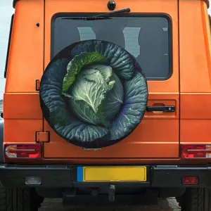 Spare Tire Cover Waterproof Dust-Proof Wheel Cover Windproof Tire Protector Bright Cabbage Tire Wheel Protector Rv Tire Covers Universal Size Fit for Trailers Camper Truck 16 inch