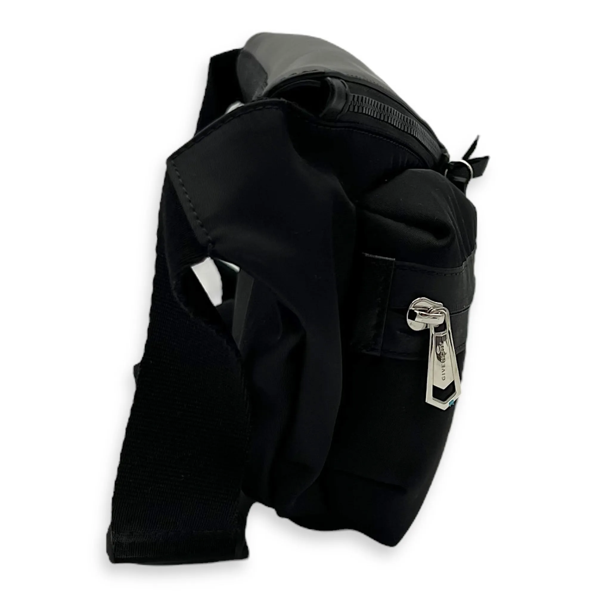 Spectre Crossbody bag in Nylon, Silver Hardware