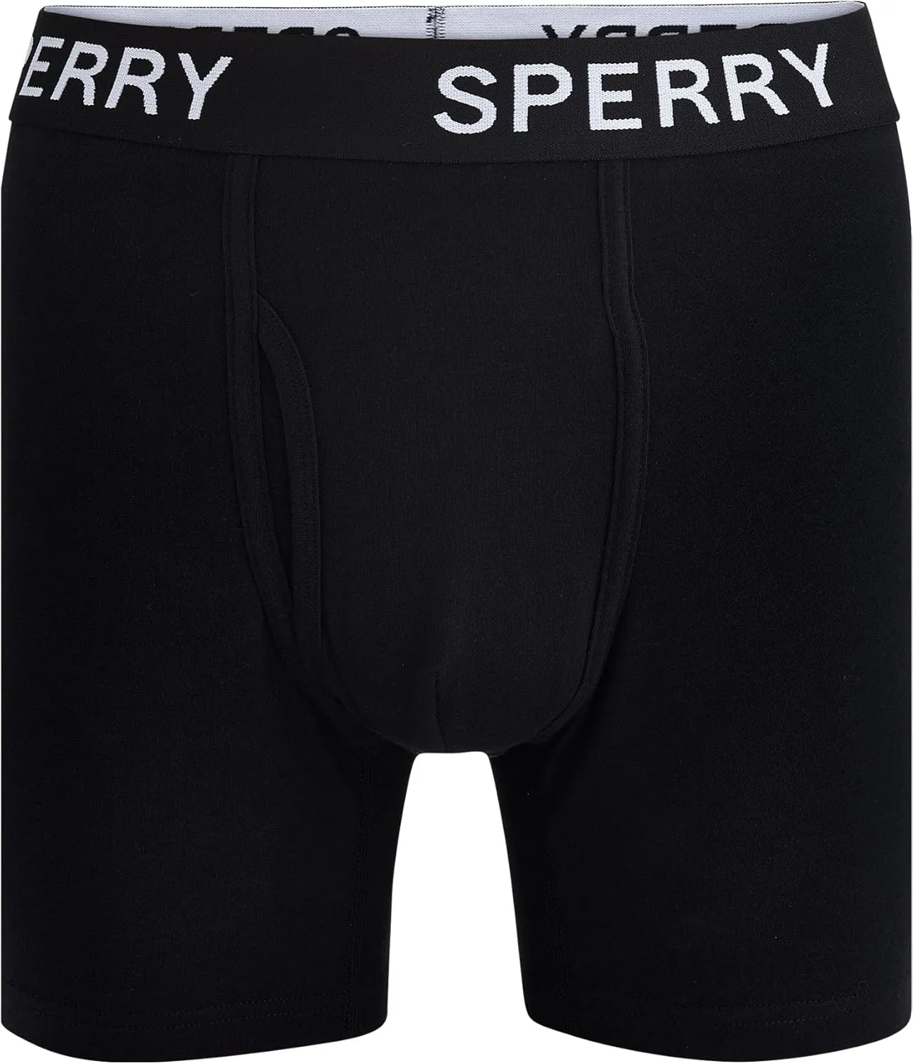 Sperry 4-Pack Mens Premium Cotton Stretch Boxer Briefs – Everyday Comfort Cotton Mens Boxer Briefs with Fly Pouch & 5” Inseam