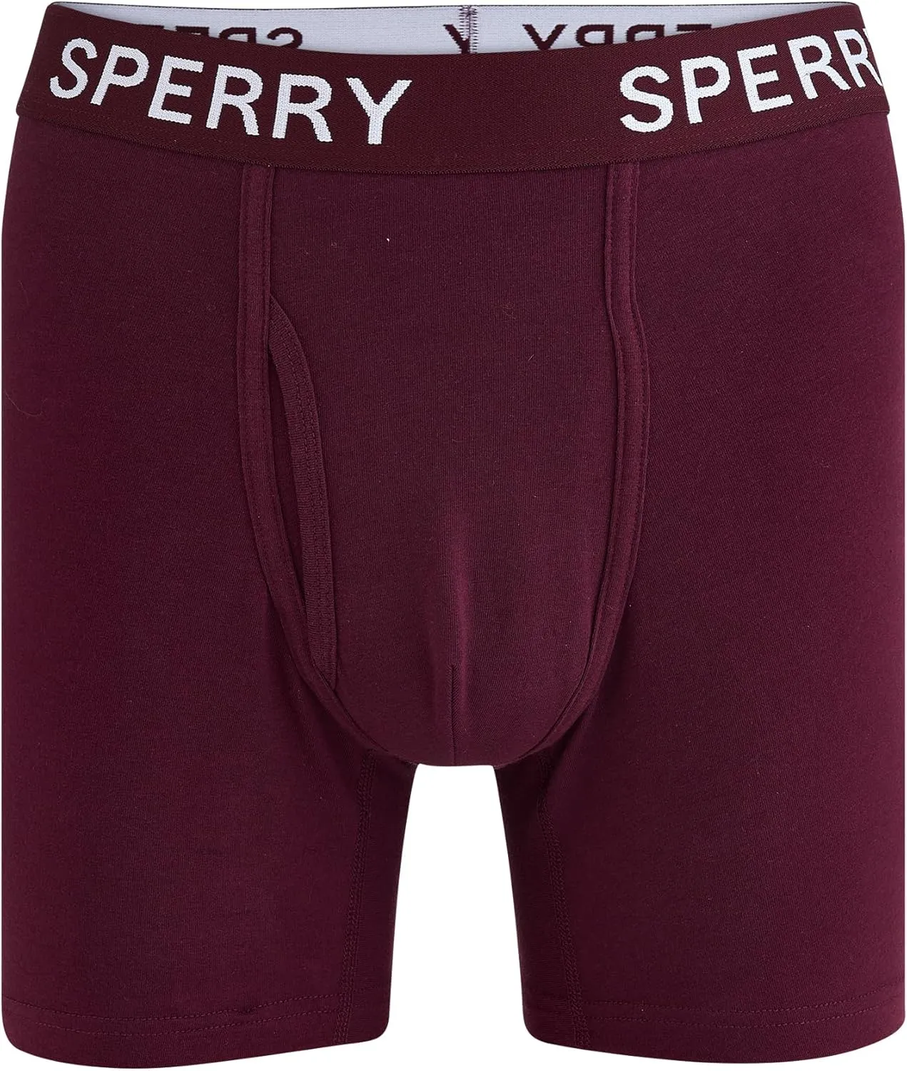Sperry 4-Pack Mens Premium Cotton Stretch Boxer Briefs – Everyday Comfort Cotton Mens Boxer Briefs with Fly Pouch & 5” Inseam
