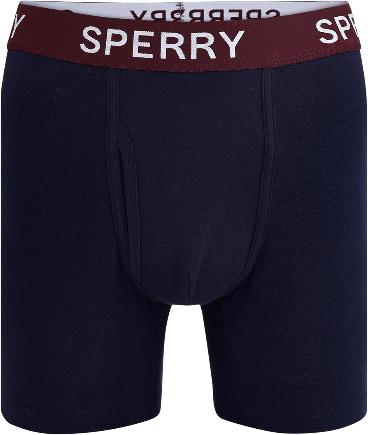 Sperry 4-Pack Mens Premium Cotton Stretch Boxer Briefs – Everyday Comfort Cotton Mens Boxer Briefs with Fly Pouch & 5” Inseam