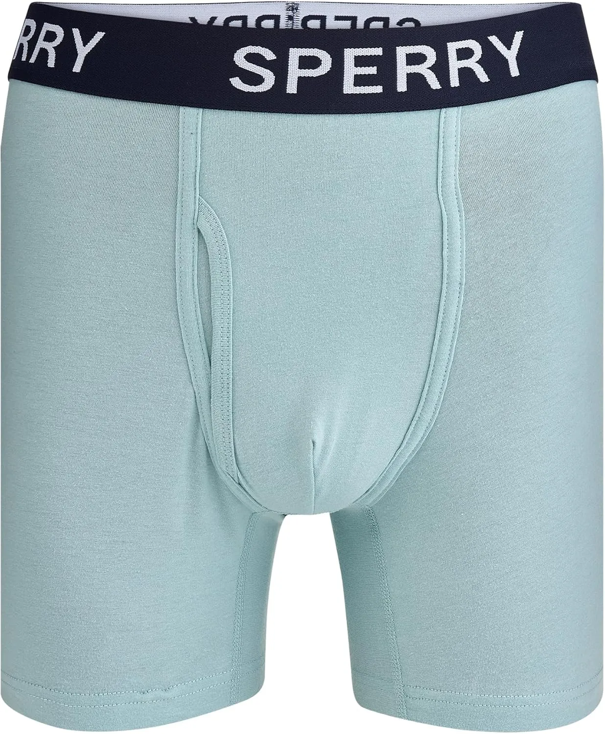 Sperry 4-Pack Mens Premium Cotton Stretch Boxer Briefs – Everyday Comfort Cotton Mens Boxer Briefs with Fly Pouch & 5” Inseam