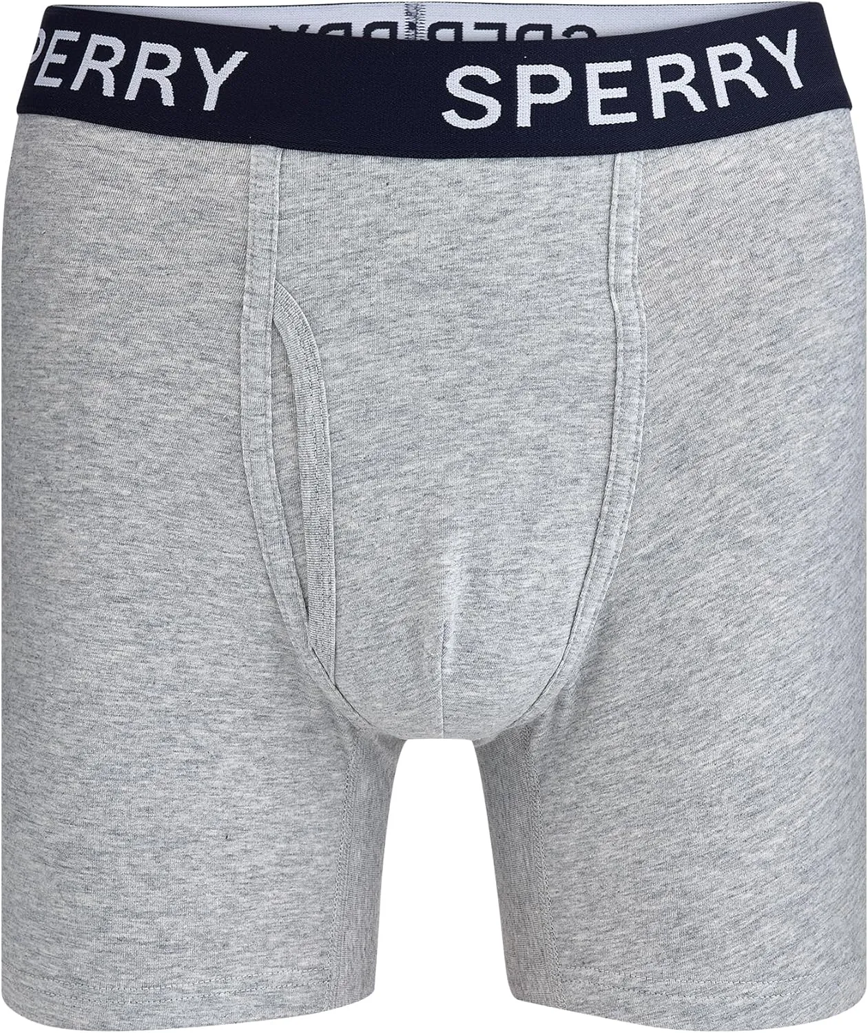 Sperry 4-Pack Mens Premium Cotton Stretch Boxer Briefs – Everyday Comfort Cotton Mens Boxer Briefs with Fly Pouch & 5” Inseam