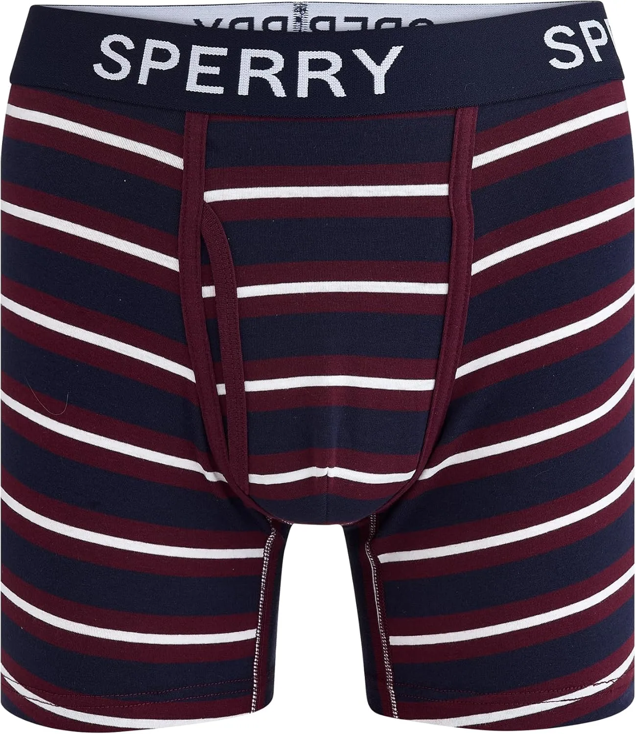Sperry 4-Pack Mens Premium Cotton Stretch Boxer Briefs – Everyday Comfort Cotton Mens Boxer Briefs with Fly Pouch & 5” Inseam