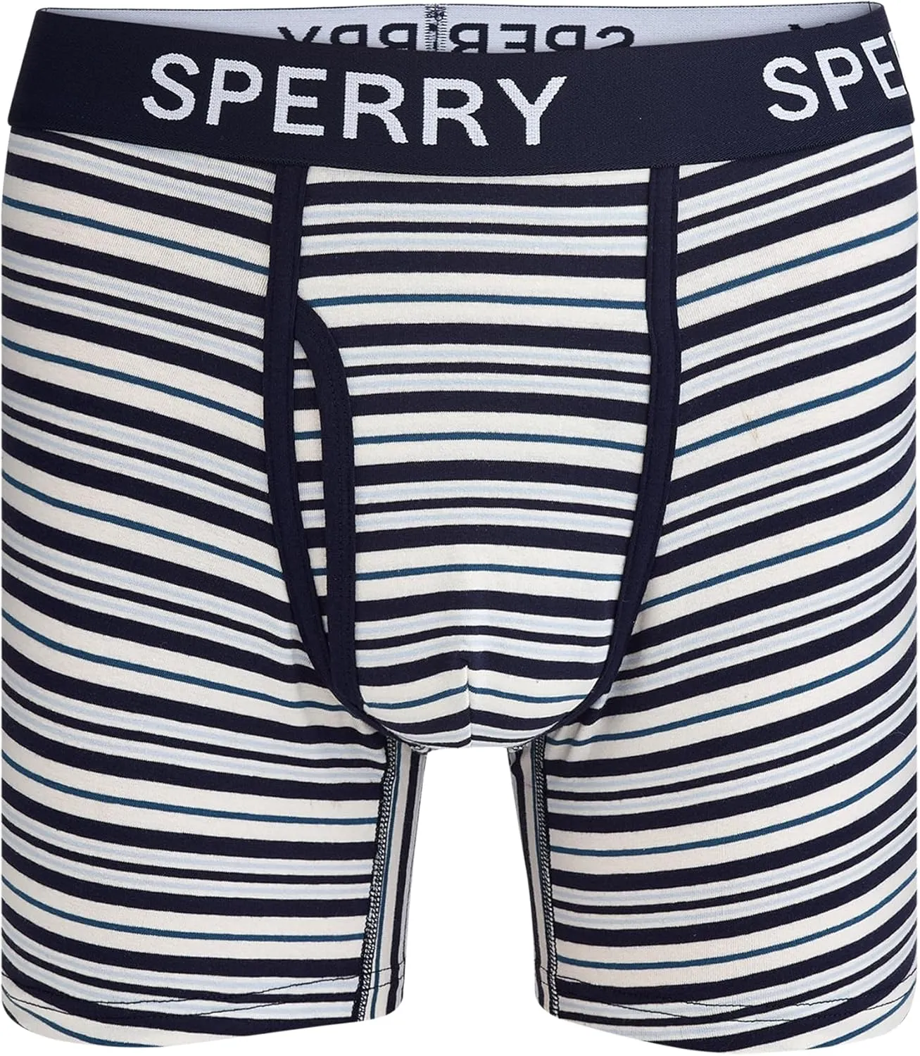 Sperry 4-Pack Mens Premium Cotton Stretch Boxer Briefs – Everyday Comfort Cotton Mens Boxer Briefs with Fly Pouch & 5” Inseam