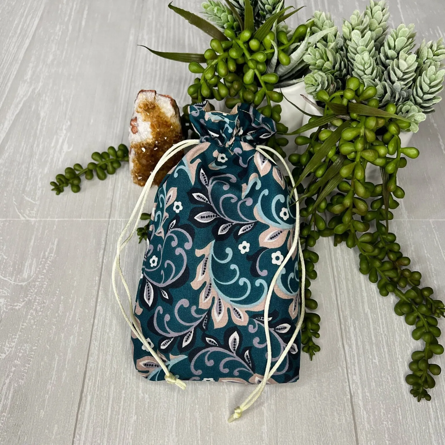 Standard Sized Floral Tarot Bag