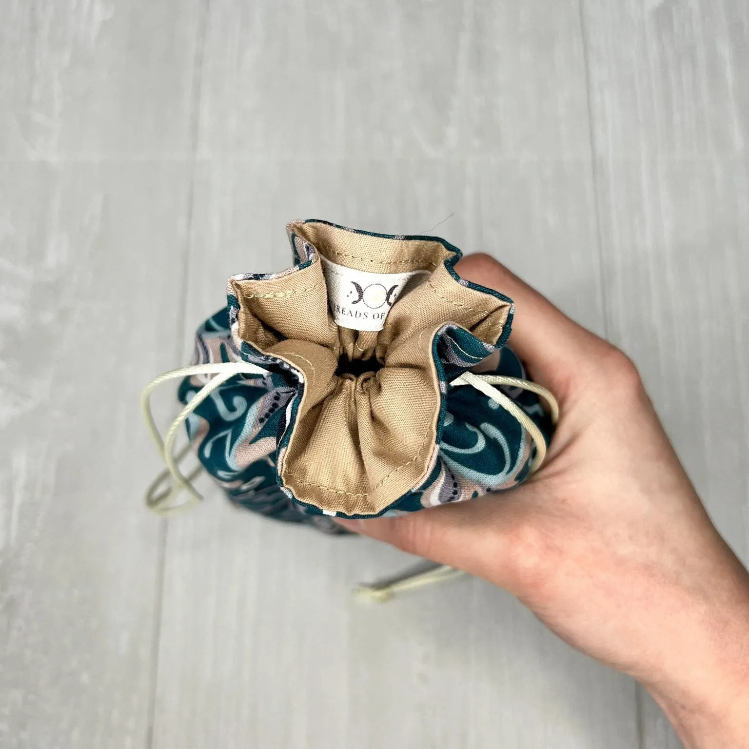 Standard Sized Floral Tarot Bag