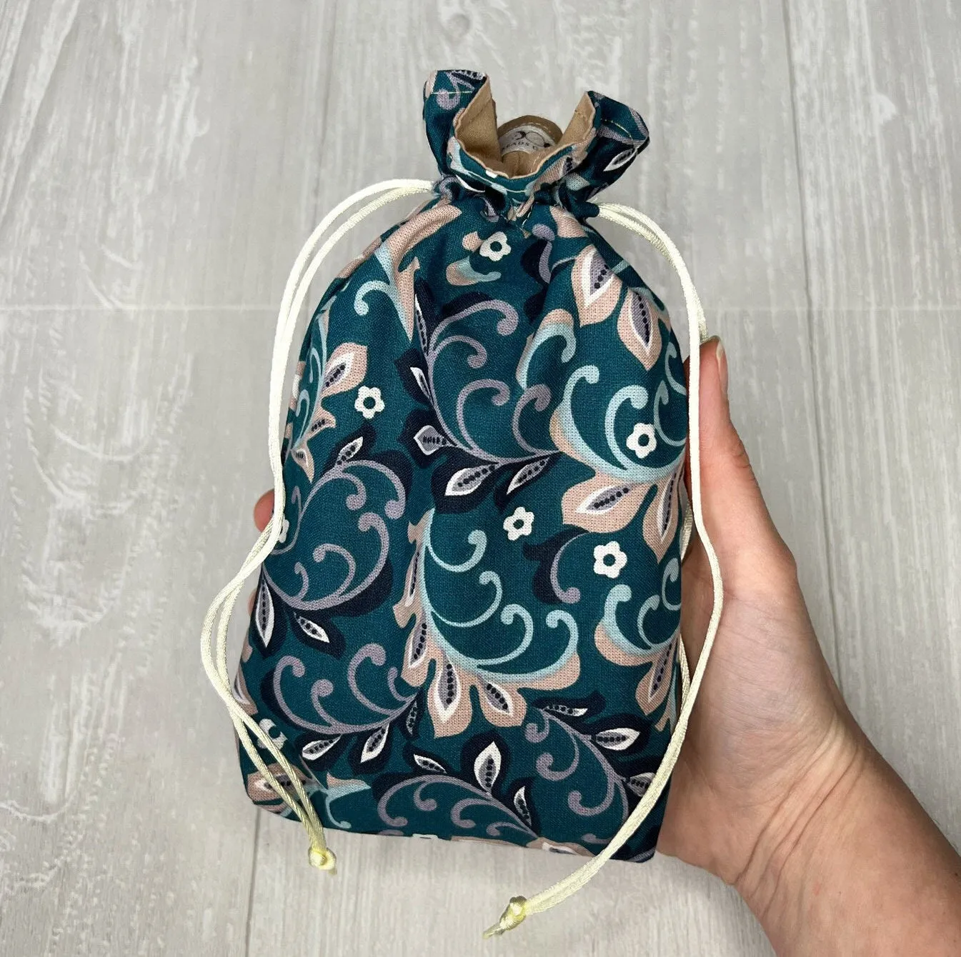 Standard Sized Floral Tarot Bag