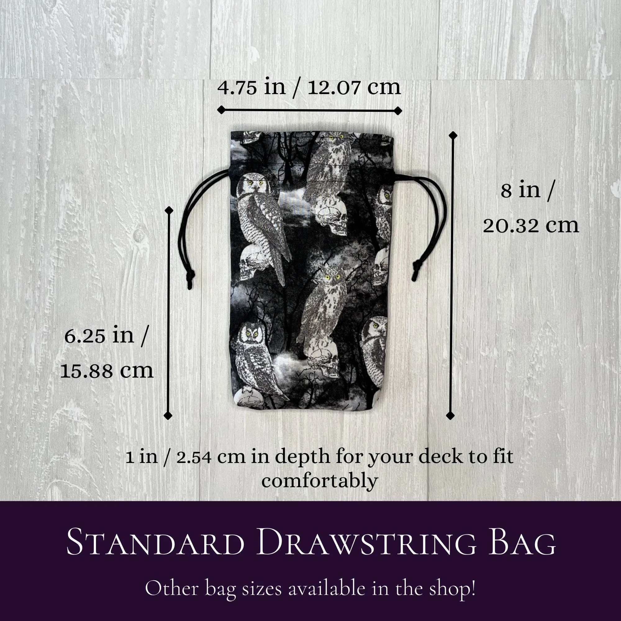 Standard Sized Owl Tarot Bag