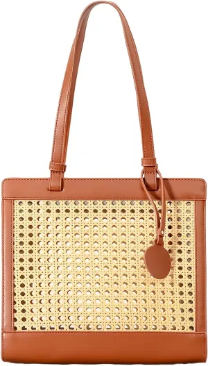 Straw Beach Bag for Women Summer Woven Rattan Tote Bag Straw Purses and Handbags for Vacation with Pendant