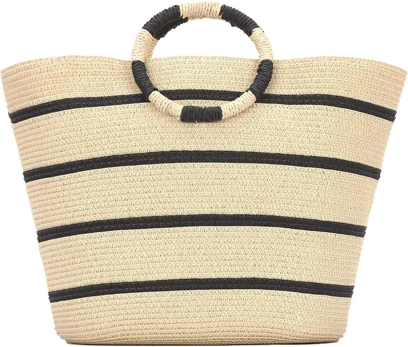 Straw Tote Bag for Women Straw Summer Beach Handbags Rattan Woven Straw Bag