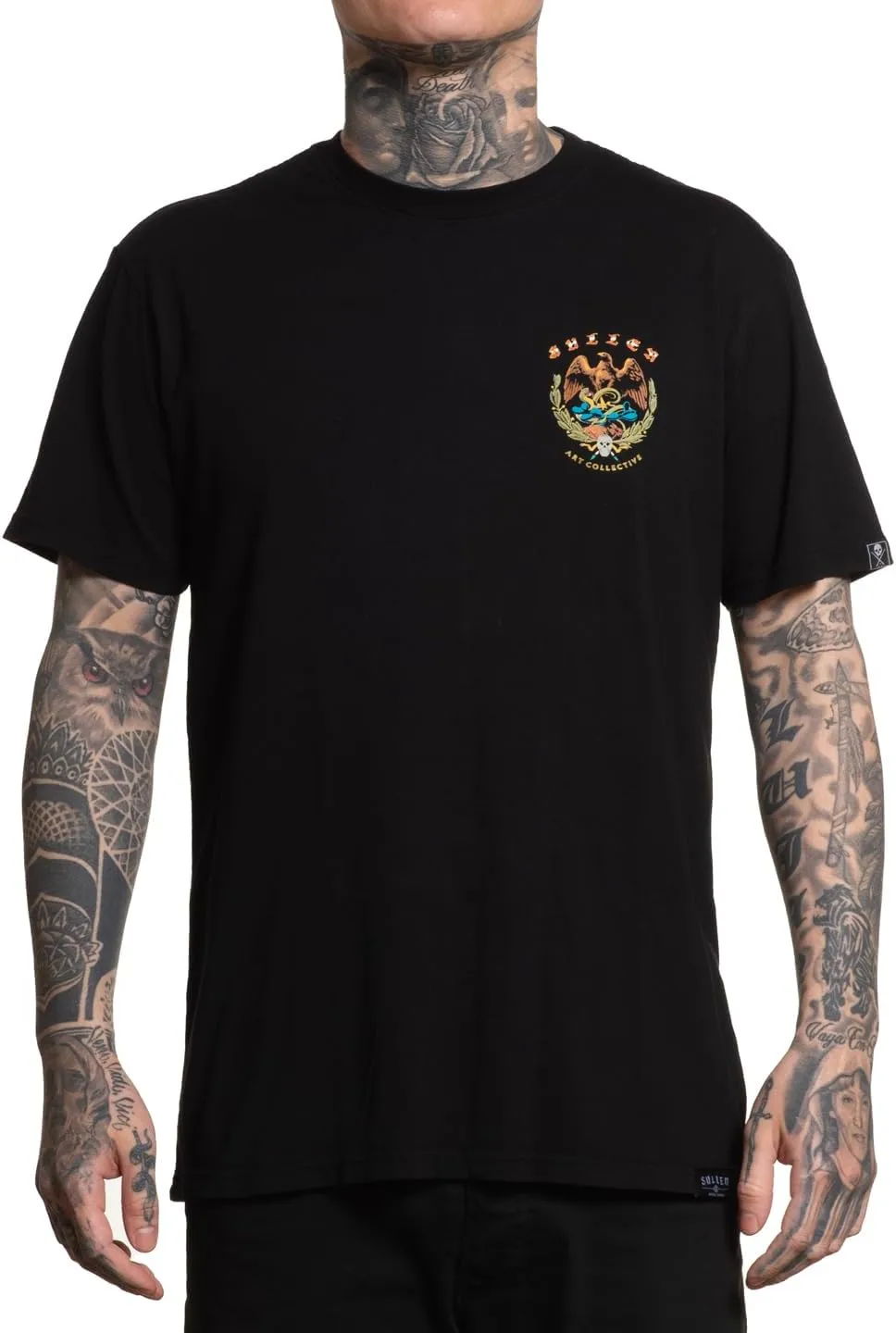 Sullen Men's Golden Eagle Cinco De Mayo Series Tattoo Lifestyle Artist Graphic Premium Short Sleeve Tee