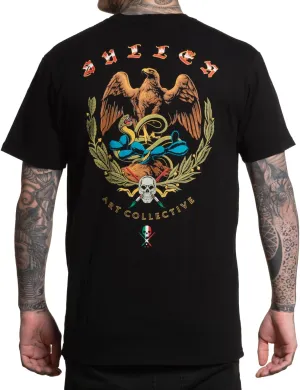 Sullen Men's Golden Eagle Cinco De Mayo Series Tattoo Lifestyle Artist Graphic Premium Short Sleeve Tee