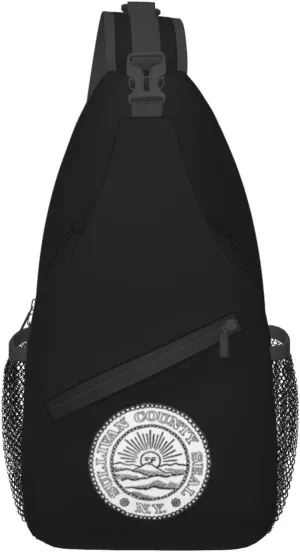 Sullivan County, New York Seal Crossbody Bags For Women Men Chest Backpack Gym Shoulder Bag Travel Outdoor Sports Casual Crossbody Bags