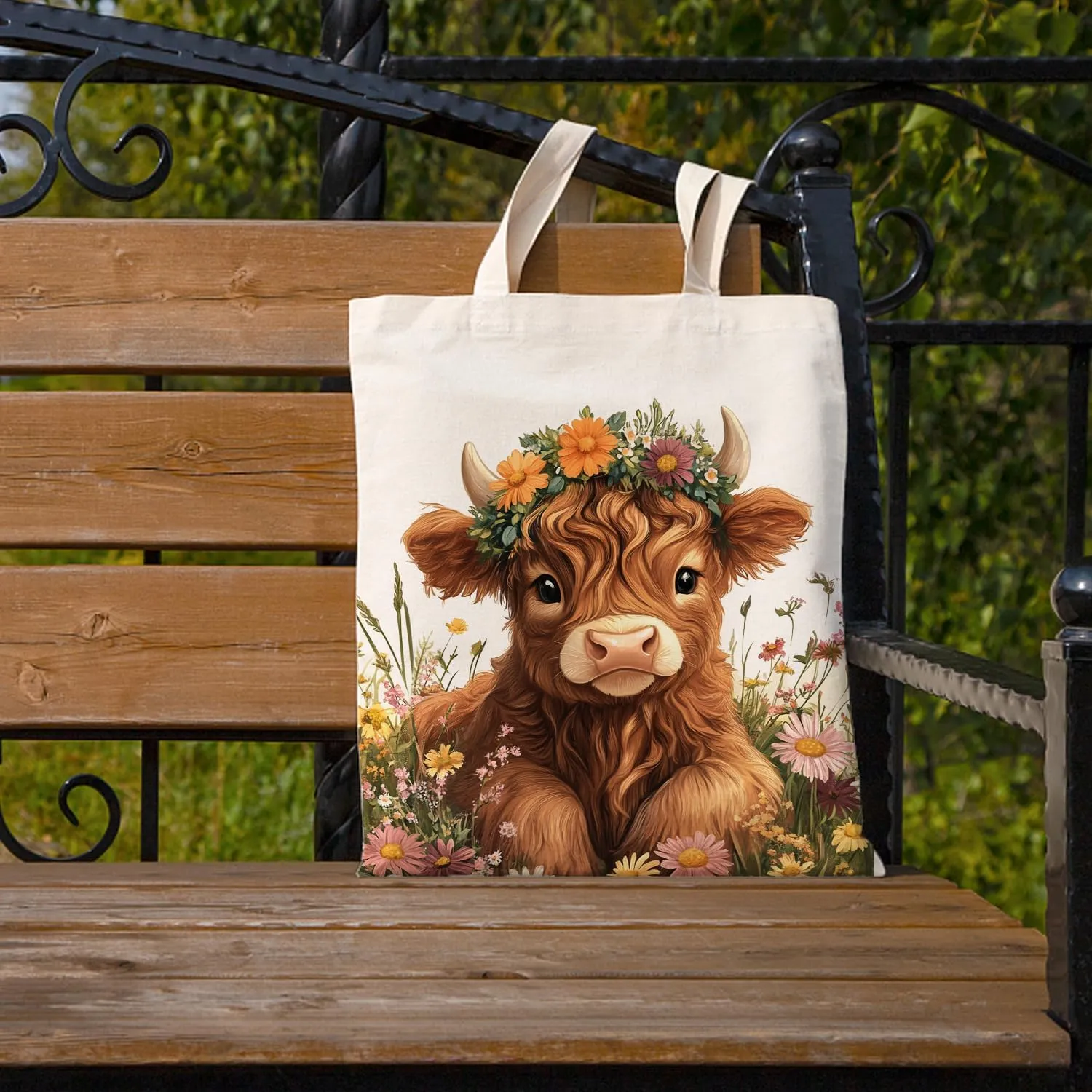 SUNFYCN Canvas Cotton Tote Bag for Women, Cat Tote Bag Reusable Grocery Bags Shopping Bags, Cute Tote Bag for Cat Lover