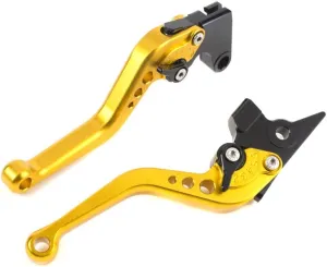 SunPower Short Levers Brake Clutch Levers CNC Adjustable Aluminum for Yamaha FZ1 FAZER 06-15,FZ8 11-15,FZ6R 09-15,FZ6 FAZER 04-10,XSR 700/900 ABS 16-17,MT-07 14-17,MT09/SR/FZ9 14-17,XJR SPL077