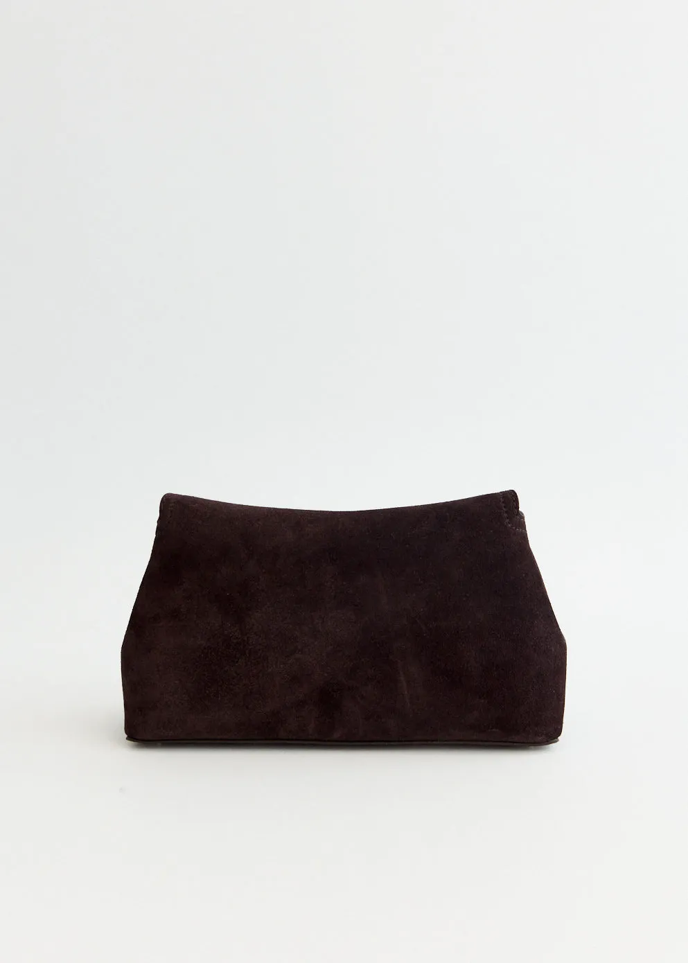 T-Lock Suede Clutch