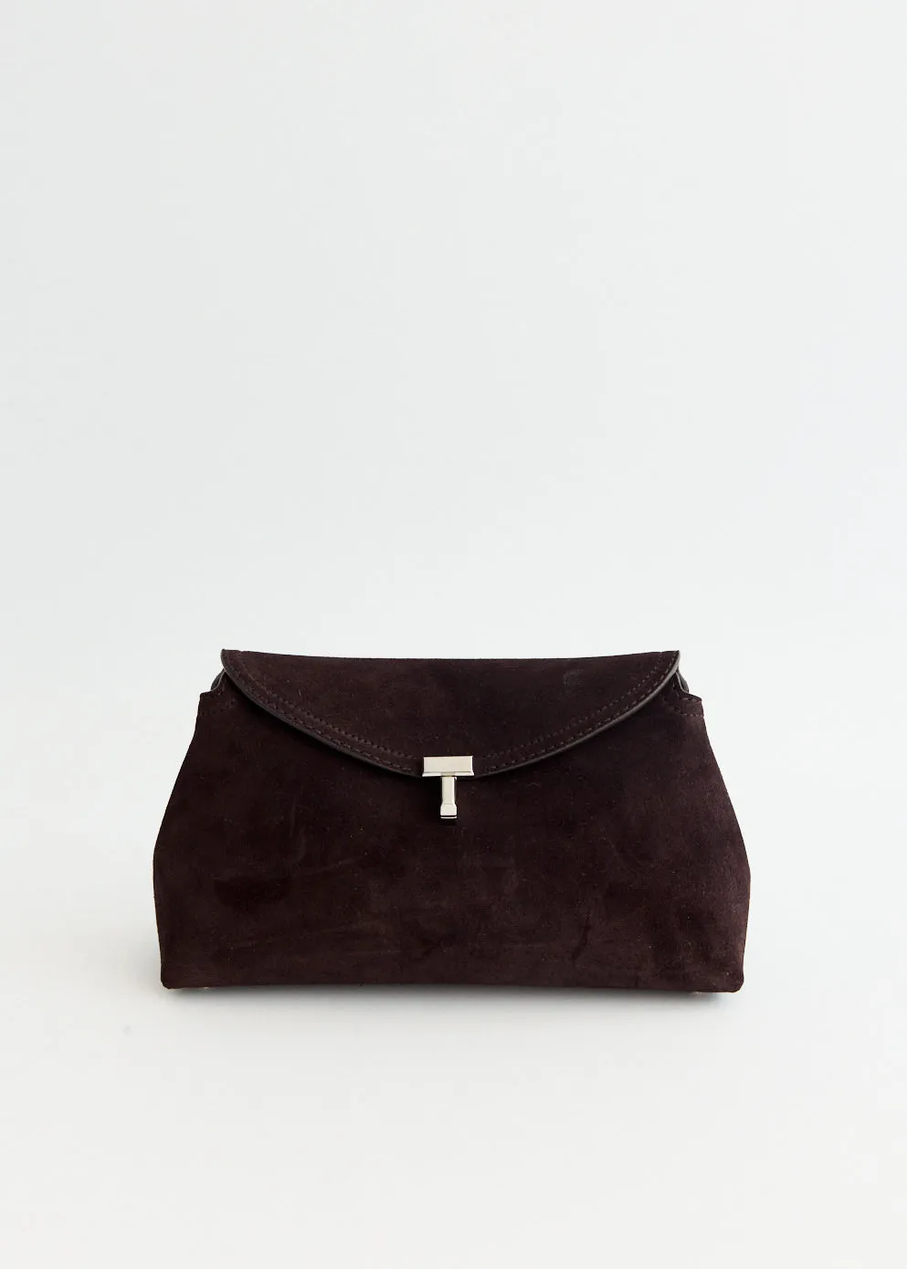 T-Lock Suede Clutch