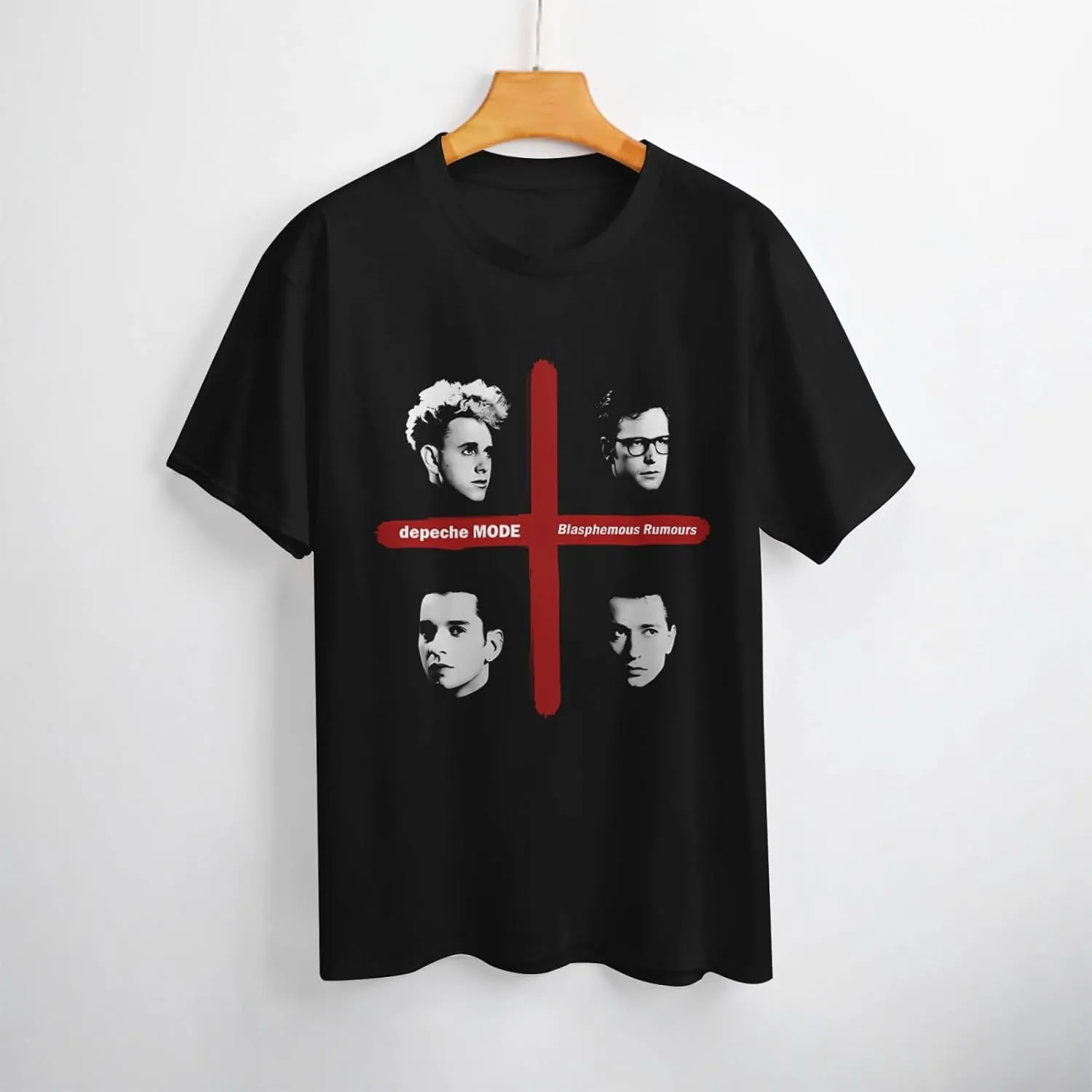 T Shirt Depeche Music Mode Fashion Womens Short Sleeve Tops Summer O-Neck Tee Black