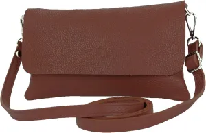 T226 - Italian leather clutch shoulder bag small