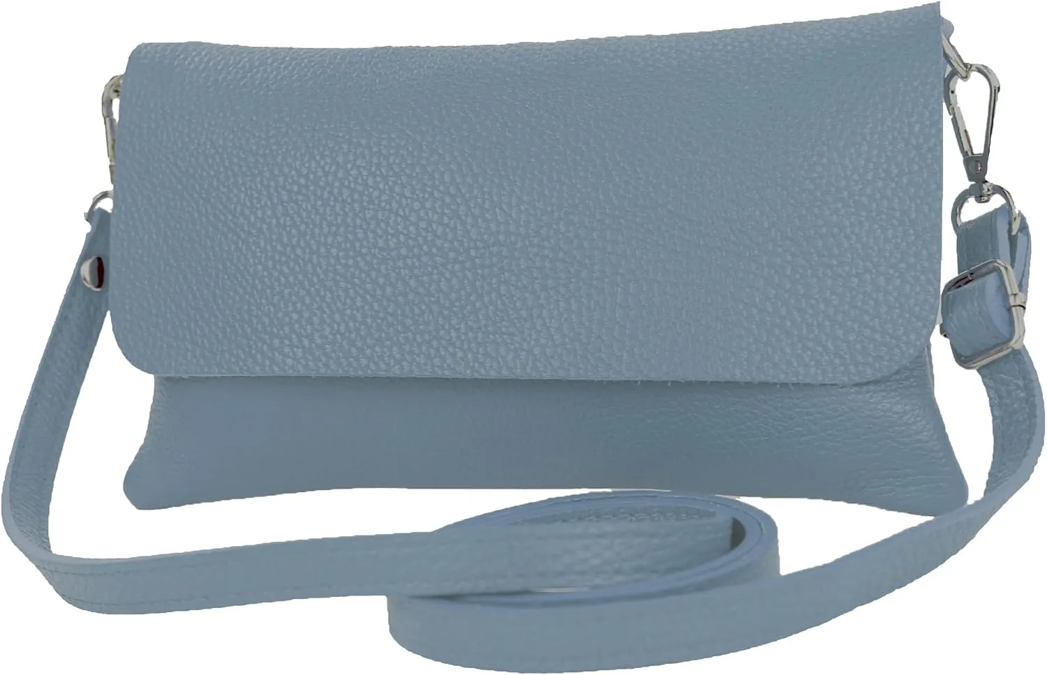 T226 - Italian leather clutch shoulder bag small