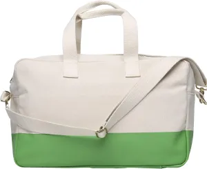 Tag&Crew Multi Pocket Canvas Travel Weekender Overnight Carry-on Shoulder Duffle Bag with Detachable Shoulder Strap - Green